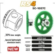 Spurzahnrad RS4 42Z M50 Plastik gelocht m.Alunabe f.Ø3mm -  SCALEAUTO