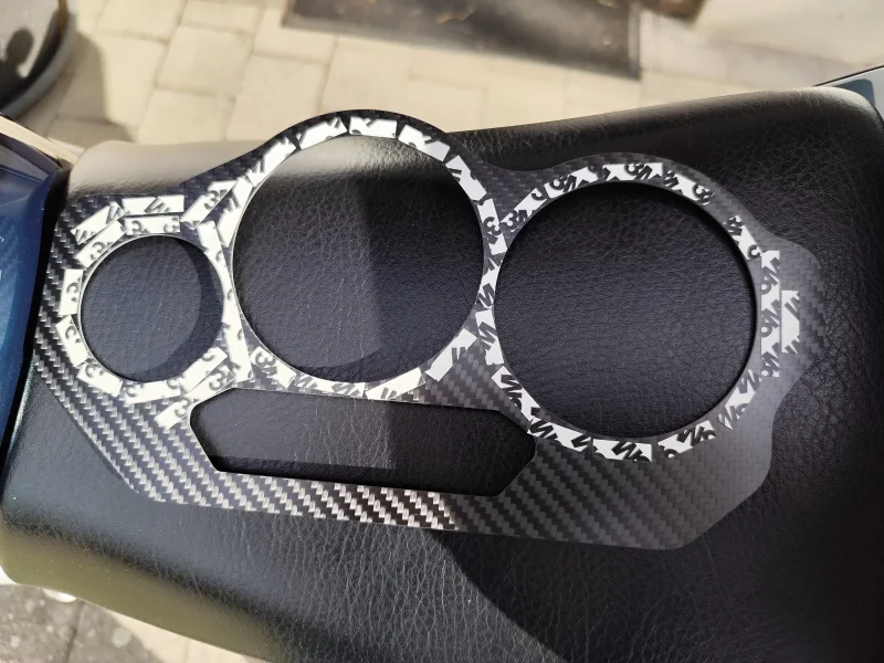 Dämpferholme-Ringe-Carbon-Verkleidungstei in 1 mm Carbon für original Dämpferholme, Yamaha TRX850 - 2 Stück