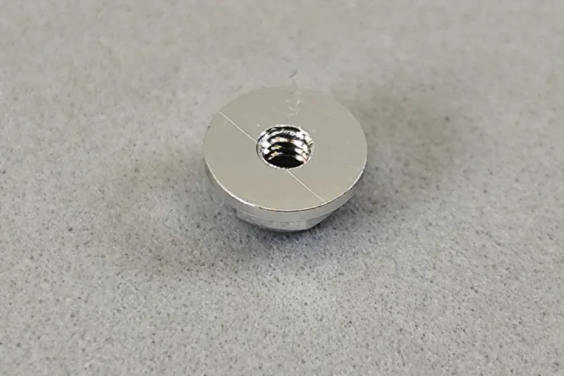 M2 Mutter (1), selbstsichernd - Bund, silber, Aluminium