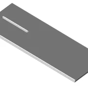 ALU-Richtplatte V01 (Gravur möglich), 200x100 mm, 5 mm dick, geeignet für Slotcars im Maßstab 1/24 und 1/32.