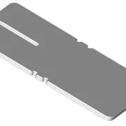 ALU-Richtplatte V02, 200x100 mm, 5 mm dick, geeignet für Slotcars im Maßstab 1/24 und 1/32.