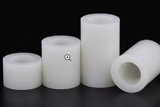 Abstandshalter, Hülse, ID 3 x AD 5 mm, versch. Höhen 2-7 mm, Kunststoff ABS, weiss