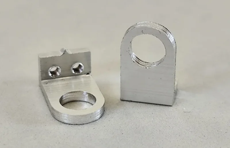 Achsbock/Halter Alu / KURZ / (DMT) H3 bis H7, gefräst