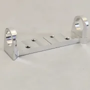 Achsbock/Halter Alu H7.5, gefräst, breit 35 mm, beidseitig, Lagerhöhe 7,5 mm, Achsmitte 10.5 mm - zum Beispiel für unsere DSC Chassis