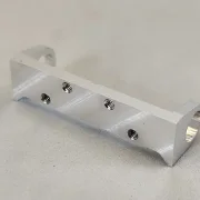 Achsbock/Halter Alu H7.5, breit 30 mm, gefräst, beidseitig, Lagerhöhe 7,5 mm, Achsmitte 10.5 mm - zum Beispiel für unsere DSC Chassis, (Hinterachshalter)