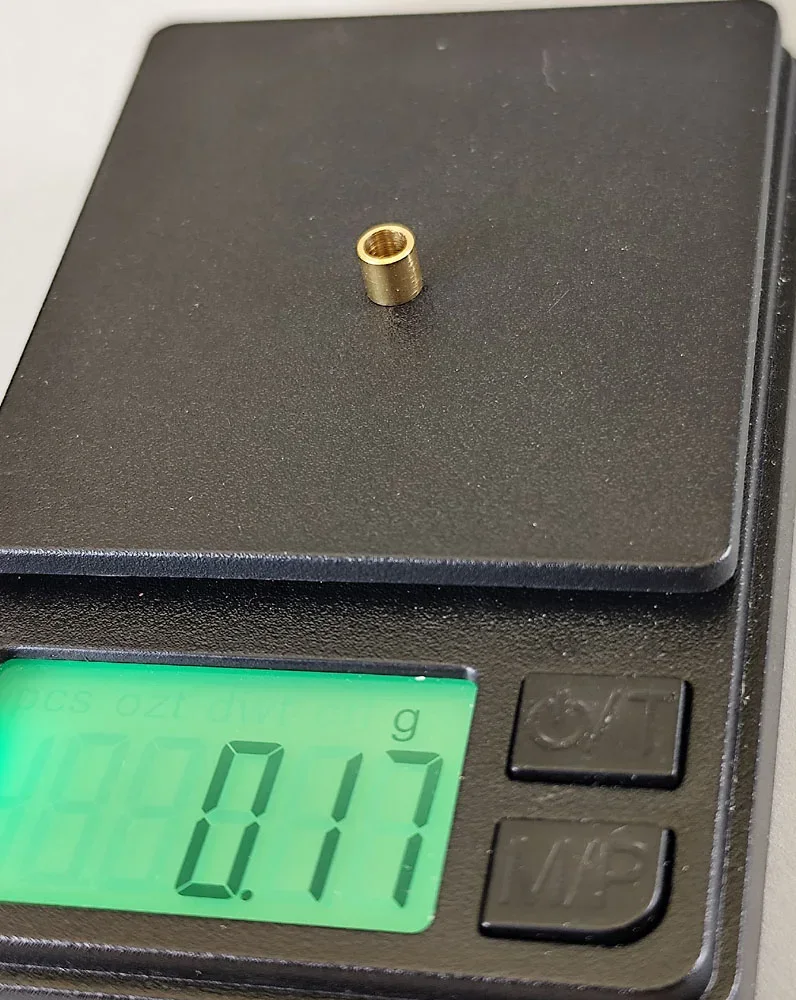 Achsdistanz (1) TTS versch. Längen, Messing, f. Slotcars m .Ø3mm Achsen