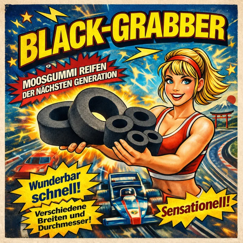 BG-B-ID12,5-AD25-B20 - Hinterreifen - BG-Gummi ("Mossgummireifen", Shore0 auswählen)