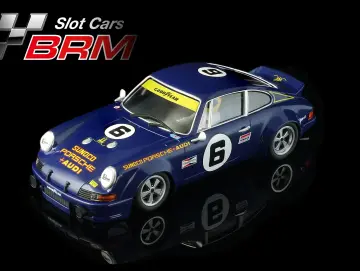 Porsche 911 No. 6, Slotcar Maßstab 1:24 analog in Rennversion mit Metall-Chassis