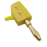 Bananenstecker OL (1), rot, schwarz, gelb, D4mm, Schnellverschluss ohne löten