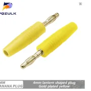 Bananenstecker (1), rot, schwarz, gelb, gute Qualität, D4mm, zum anlöten