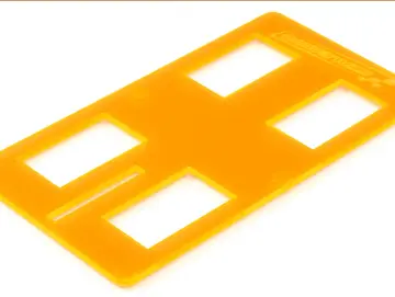 CAR STAND Fahrzeugtest- u.Abstellplatte SCALEAUTCAR STAND Fahrzeugtest- u.Abstellplatte SCALEAUTO (Acryl) f.SlotcarsO (Acryl) f.Slotcars 1:24