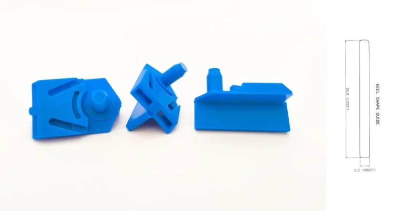 Cahoza Leitkiel (1). 338 LONG 26.8 mm, CUTDOWN, min Fiberglas Anteil, leicht elastisch, gerade, ohne Gewinde