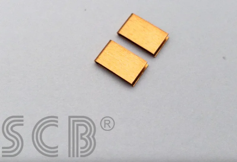 Clip lang, Bronze, breit - SCB - f. Stromabnehmer/Schleifer