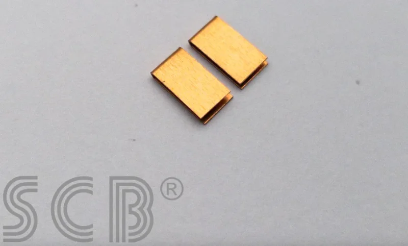 Clip lang, Bronze, schnmal - SCB - f. Stromabnehmer/Schleifer