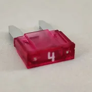 Flachstecksicherung 4A / 32V, Mini-Sicherung, pink, für den DS Electronic PHN-01