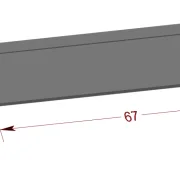 Flügelteil (1) versch. Breiten, unten hängender Spoiler (FLEX-FLÜGEL)