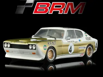 Ford Capri No. 4, Slotcar Maßstab 1:24 analog in Rennversion mit Metall-Chassis