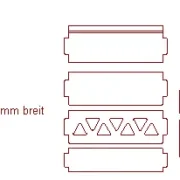 Formel Flügel HINTEN komplett ca 44 mm breit (FLEX-FLÜGEL)