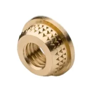 Gewindeeinsatz; Messing; M2; ; L: 1,35mm; für Kunststoff, GFK, CFK