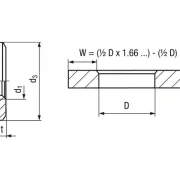 Gewindeeinsatz; Messing; M2; ; L: 1,35mm; für Kunststoff, GFK, CFK