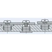 Gewindeeinsatz; Messing; M2; ; L: 1,35mm; für Kunststoff, GFK, CFK