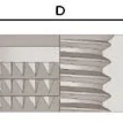 Gewindeeinsatz; Messing; M2; ; L: 1,35mm; für Kunststoff, GFK, CFK