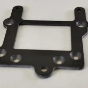 Heckdämpfer, Motor-Achsträger, GFK schwarz, 1,5 mm dick.