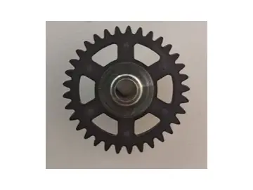 JP GEARS Spurzahnrad 33 Zaehne ( schwarz) Plastik m.Alunabe f.Slotcars 1:24 / BRM