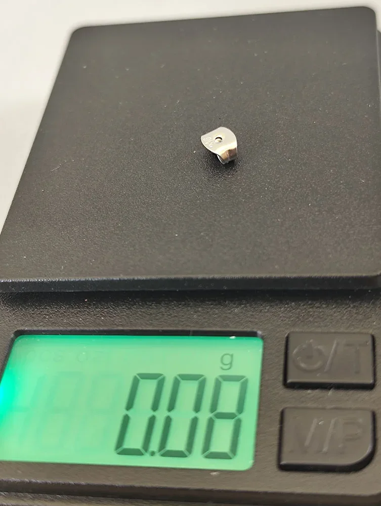 Kabelclip (1) zum festkleben, Kabelführung im Slotcar leicht gemacht, Metall silber