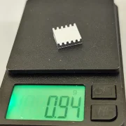 Klebe- Kühlkörper, flach, Alu, um Motorwärme ab zu führen, selbstklebend, ca. 12,2x12x3,2 mm