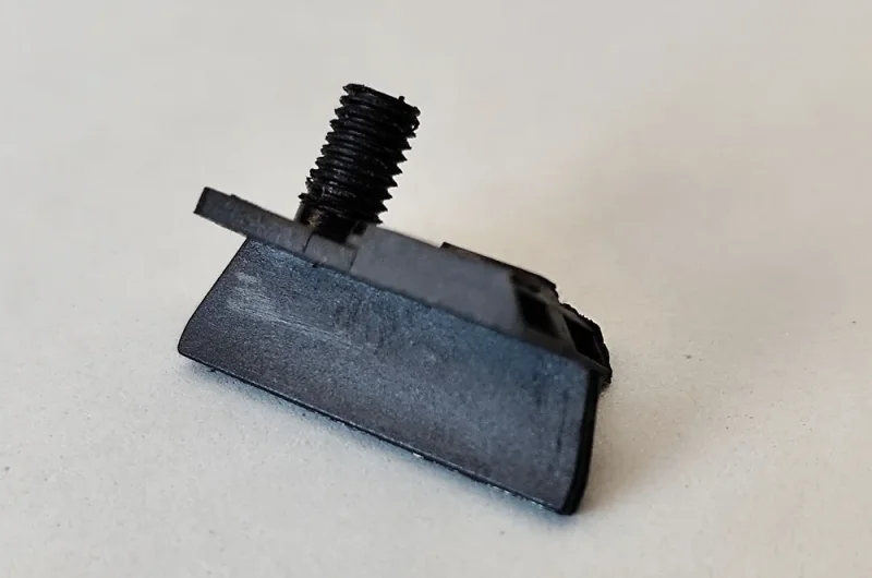 Leitkiel Red Fox uncut (hoch), schwarz, mit Gewinde vorgeschnitten