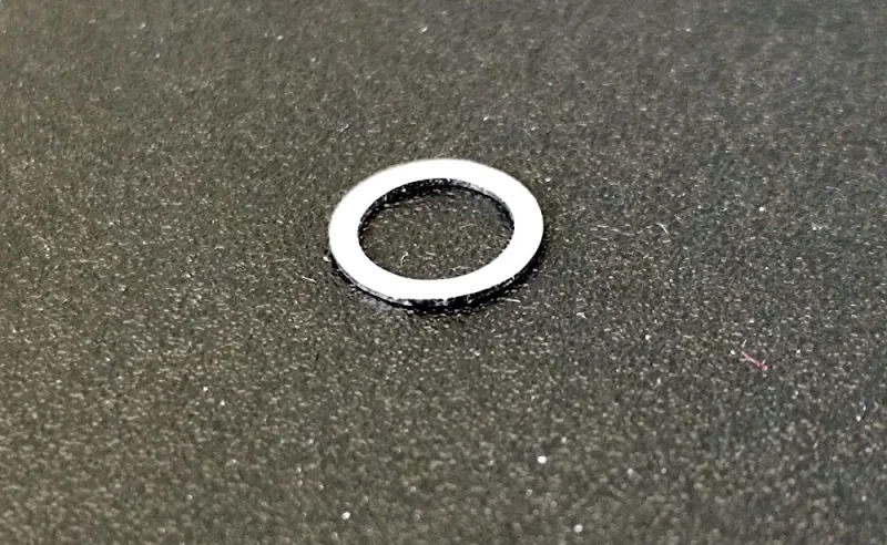 Leitkiel-Unterlegscheibe 5x7x0,3 (1), ID 5 mm, AD 7mm, H 0,3mm, Edelstahl