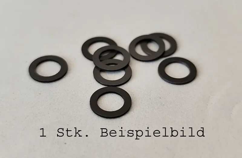 Leitkieldistanzen 0,13 - 1.0 mm Plastik f. Ø4,8mm Leitkiele / M5 - Stärke auswählen