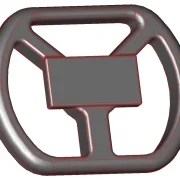 Lenkrad KartStyle, 3 Speichen, Display