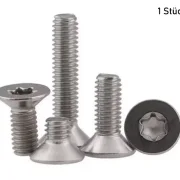 Senkkopfschraube, M2 von 3-10mm, Torx T6, Edelstahl