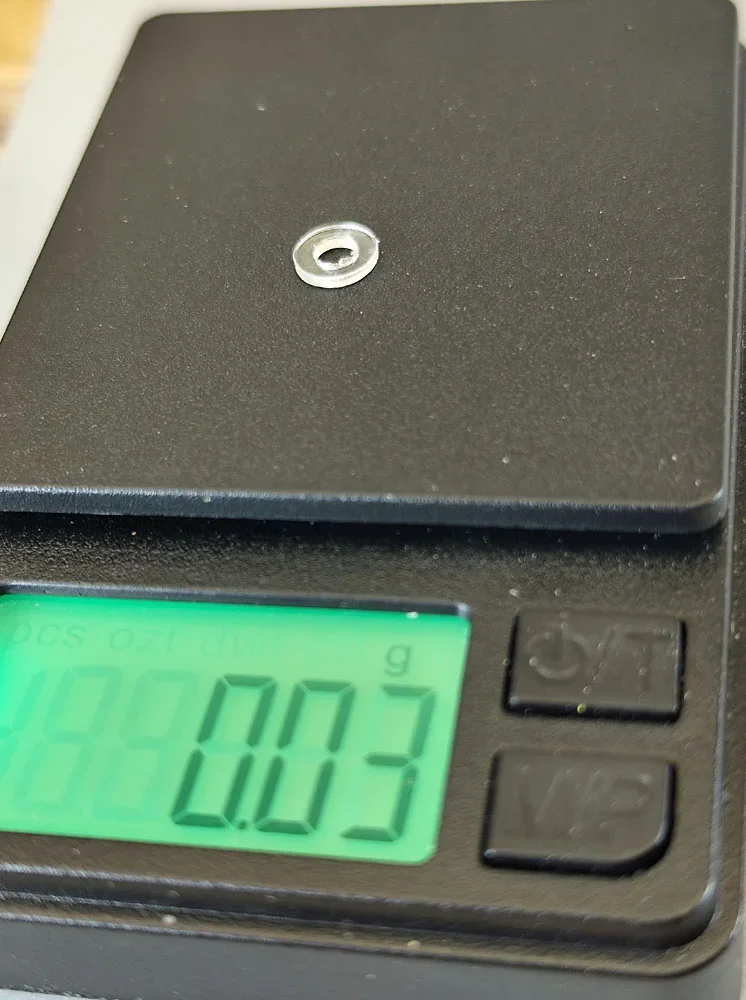 M3 Kunststoff Unterlegscheibe (1), WEICH, 3x6x1