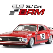 MUSTANG BOSS 302 – Trans-AM Mustang 1970 - #9 Allan Moffat Racing Team Allan Moffat  - Slotcar Maßstab 1:24 analog BRM in Rennversion mit Metall-Chassis