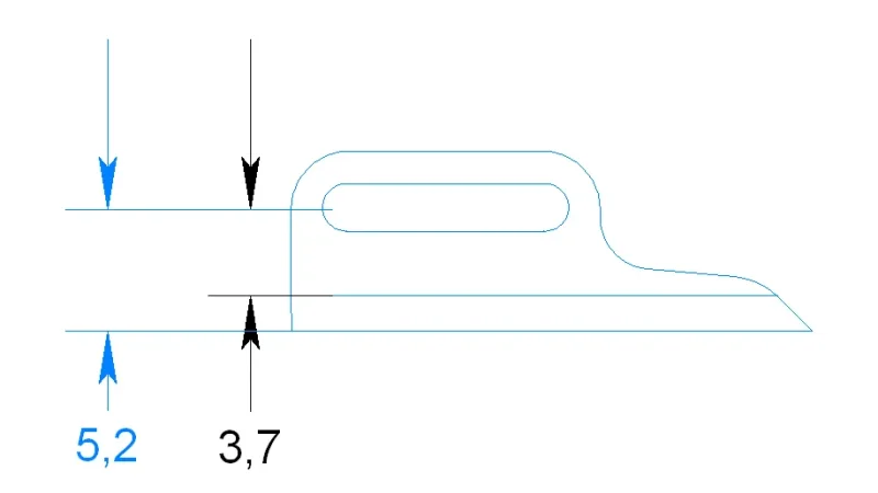 Motorhalter 13 D - Doppelschraube / Aluminium (CNC) für SCT DSC Chassis und SCT entwicklete Chassis