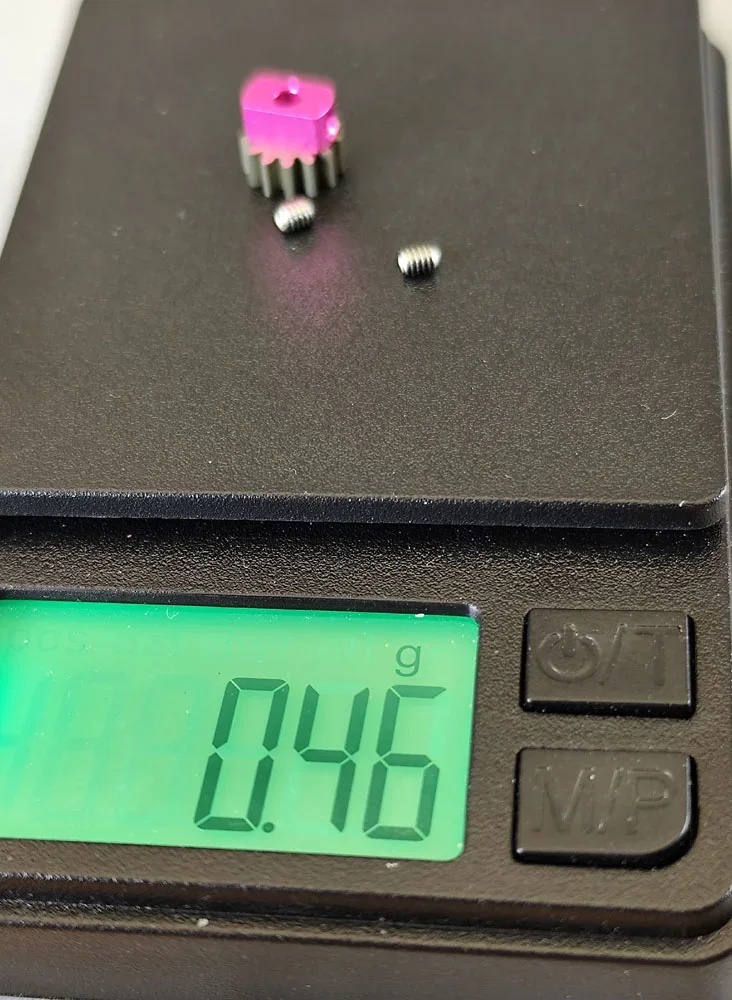 Motorritzel SCALEAUTO Removeable Ergal 13Z M50 Ø7,5mm Aluminium m.Alunabe f.Ø2mm