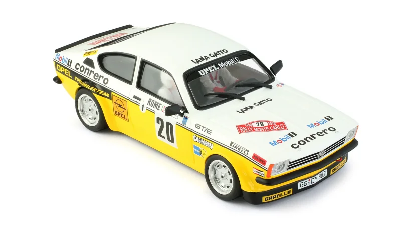 Opel Kadett No. 20, Slotcar Maßstab 1:24 analog in Rennversion mit Metall-Chassis