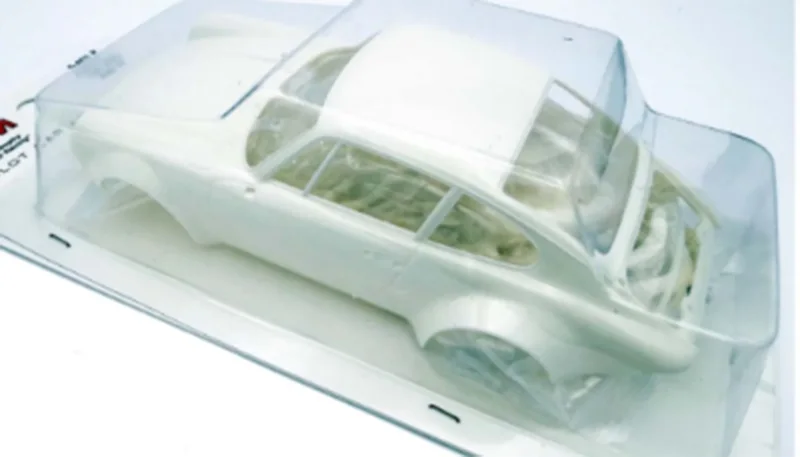 Porsche 911, WHITE KIT, Slotcar Maßstab 1:24 analog in Rennversion mit Metall-Chassis
