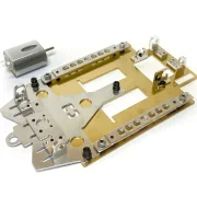 Racers Set Plus mit Fahrwerk PLAFIT SLP-2 und Motor SRP Speed25 (25000U@12V) Short Can