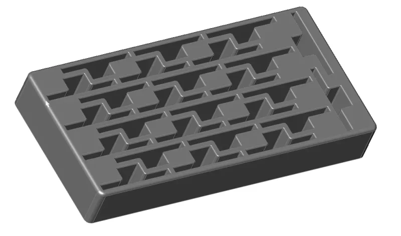 Ritzelbox, Aufbewahrungsbox 26P „Slot Racing Gear Container“ von SCT, ca. 99 x 48,2 mm, ca. 15 mm hoch, für Spur-/Schrägzahnräder in 1:24/3D.
