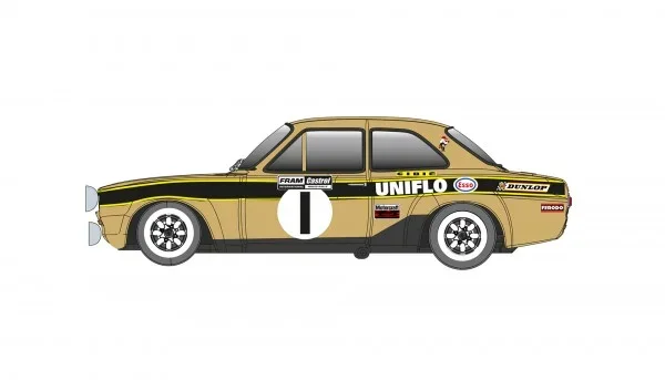 RevoSlot Slotcar 1:32 Analog REVOSLOT Escort No. 1 — Rennversion, Metall-Chassis