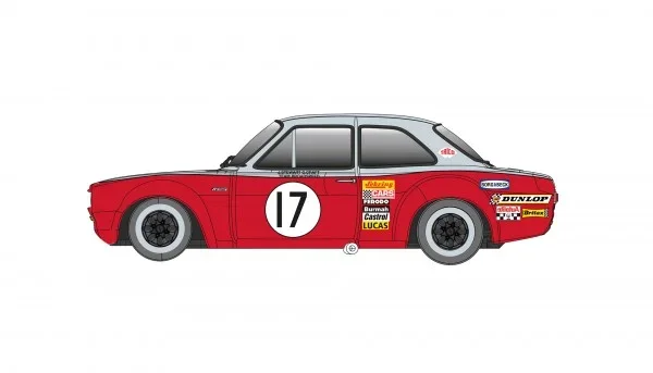 RevoSlot Slotcar 1:32 Analog REVOSLOT Escort No. 17 — Rennversion, Metall-Chassis