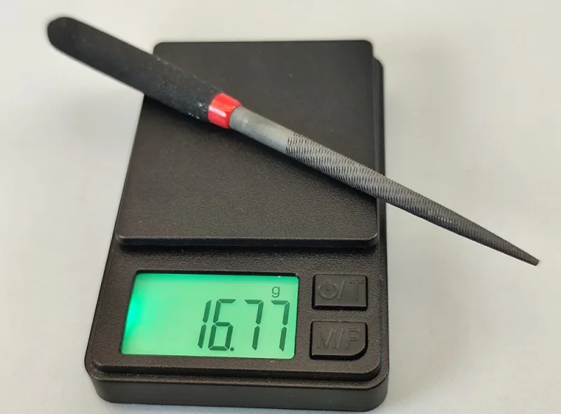 Rundfeile, handlich und klein, Länge ca. 122 mm, D 1,5-5 mm