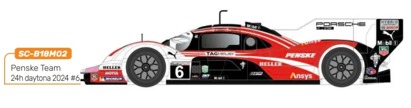 SCALEAUTO 1/24 - P963 LMDH - Penske Team 24h daytona 2024 #6 - Vorschau - Reservierungspreis