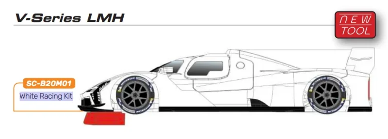 SCALEAUTO 1/24 - V-Series LMH - White Racing Kit - Vorschau - Reservierungspreis