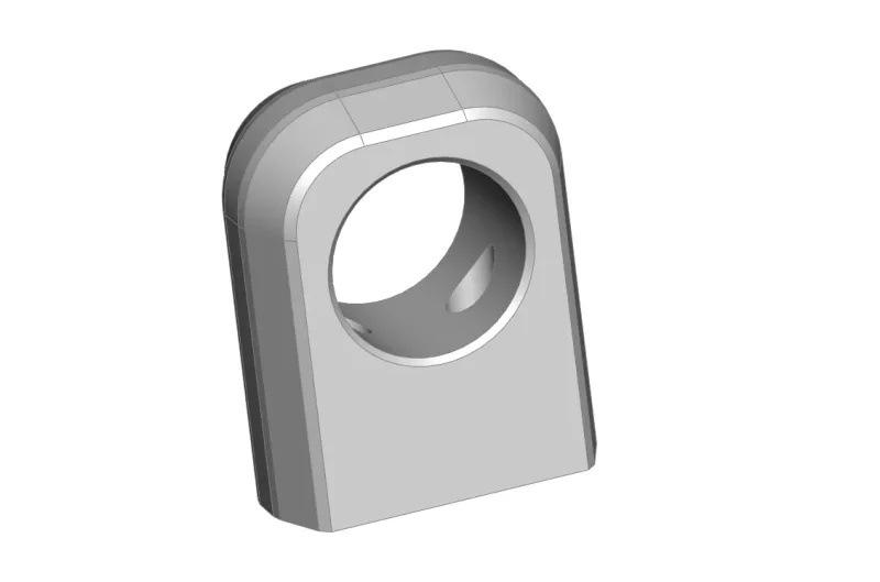 SCT-SF, Achsbock/Halter f. Einzelachse/Rad, f. 2 Kugellager, varibale Höhen, SCHWARZ