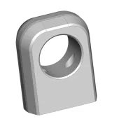 SCT-SF, Achsbock/Halter f. Einzelachse/Rad, f. 2 Kugellager, varibale Höhen, SCHWARZ